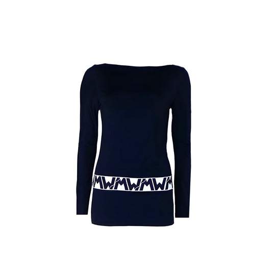 MAGLIA STRISCIA LOGATA MANICA LUNGA